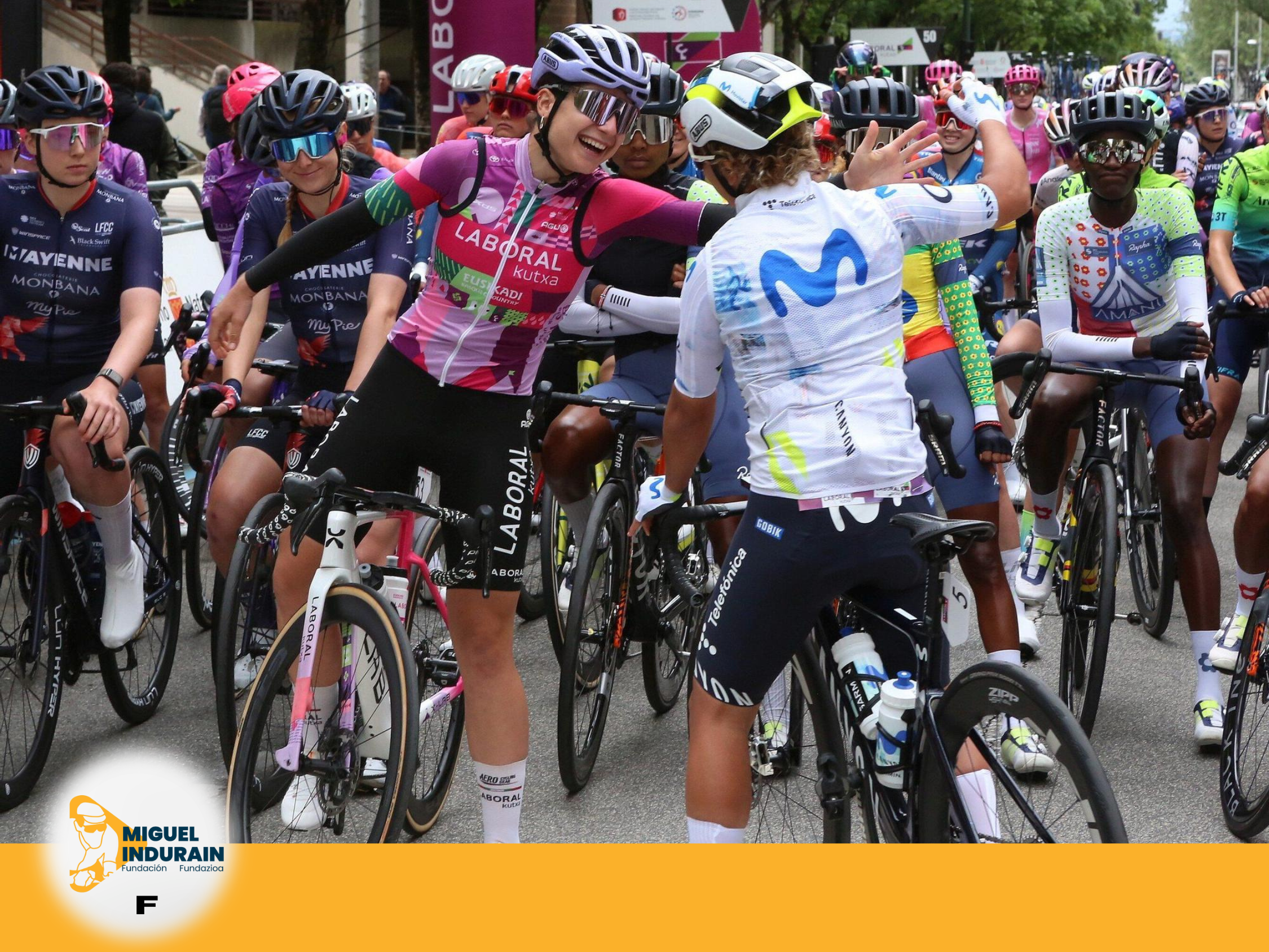 Paula Ostiz e Idoia Eraso participaron en la Navarra Women’s Elite Classic