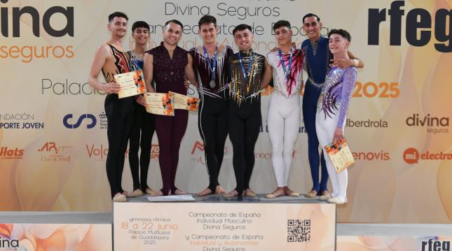 Ander Olcoz, rey indiscutible de la gimnasia rítmica masculina en España