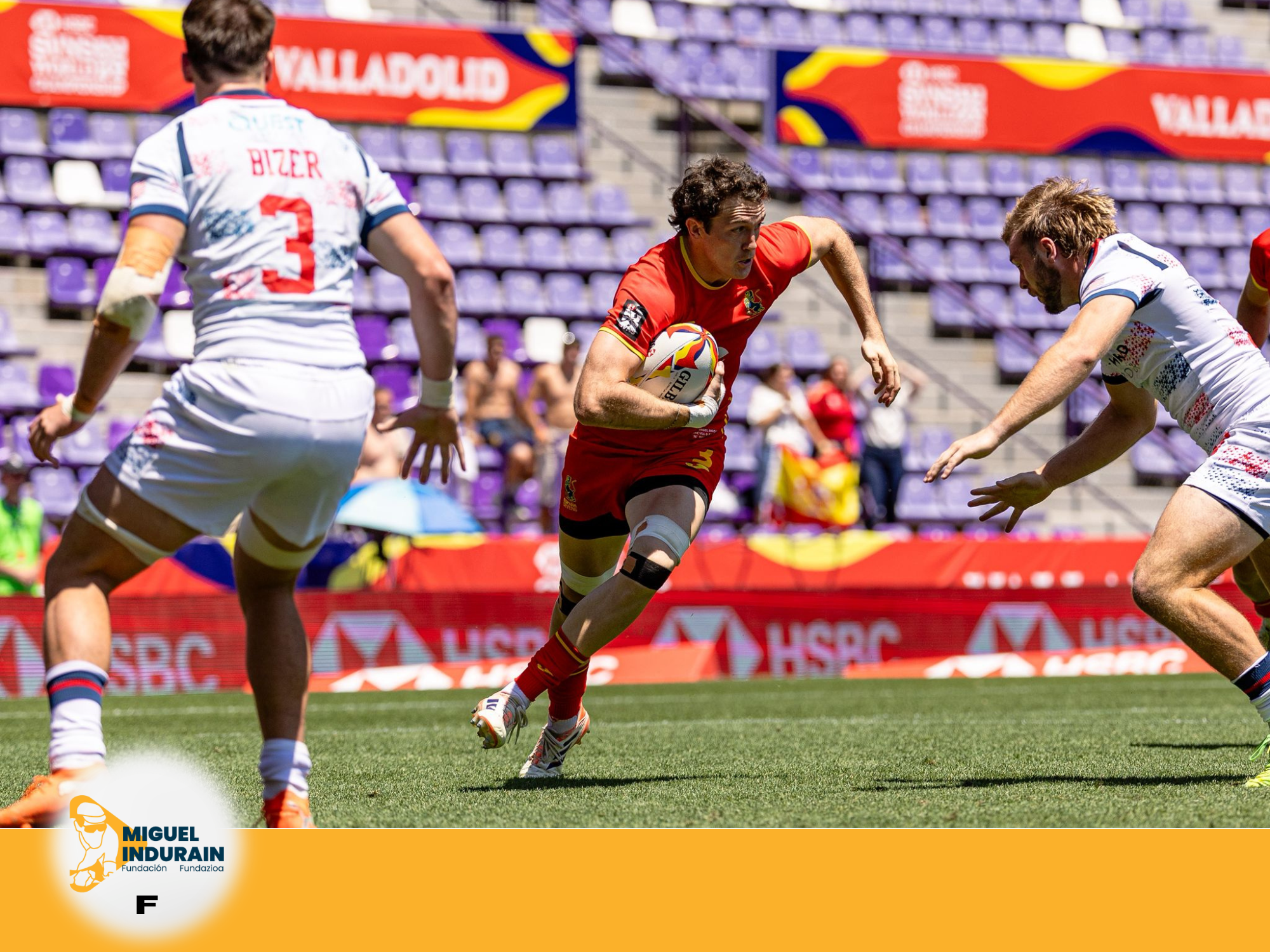 Ángel Bozal, referente navarro en la final del circuito mundial de rugby 7 en Burdeos