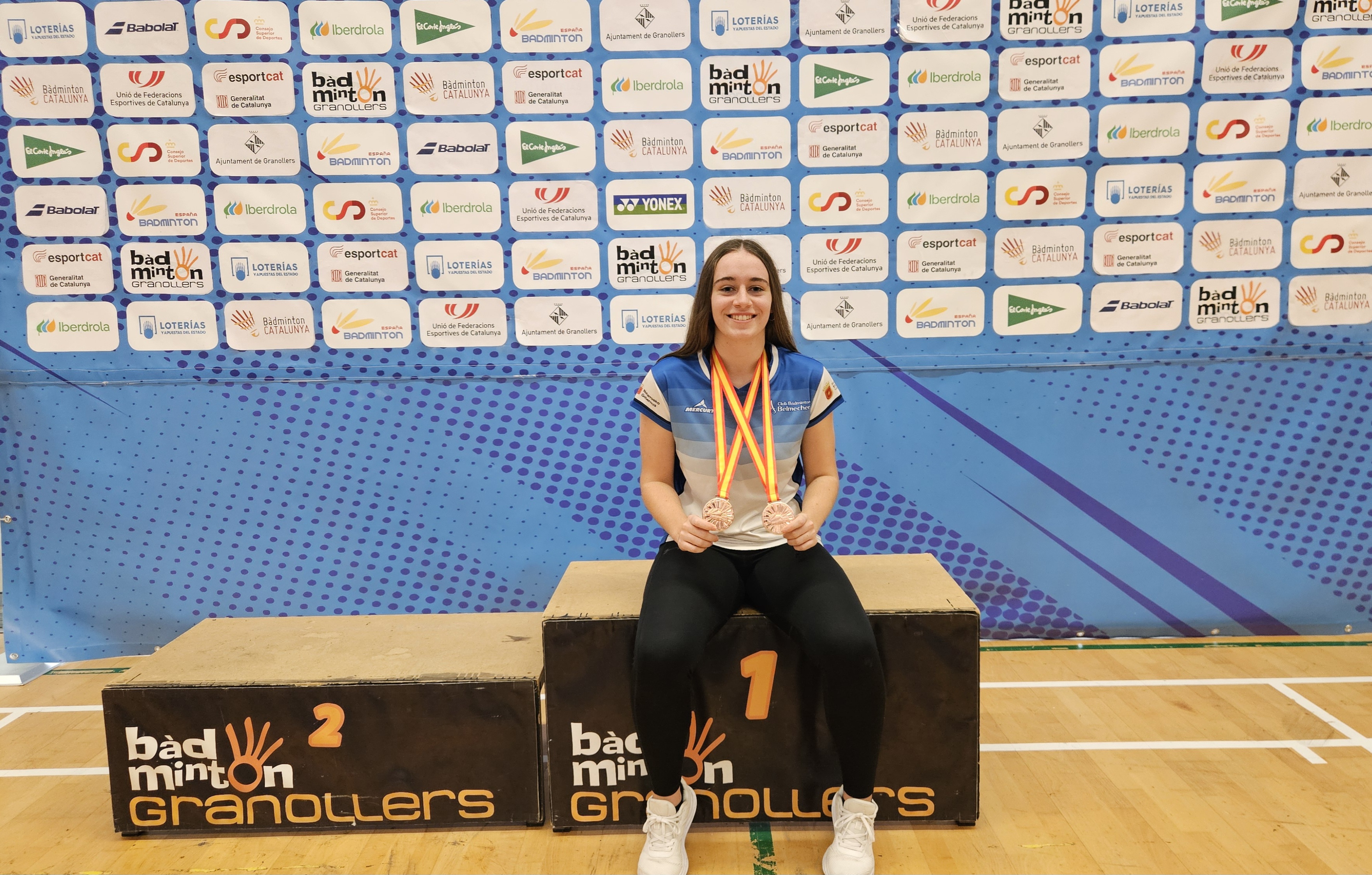 Blanca Cantón impulsa al Bádminton Belmecher entre la élite nacional con dos nuevas medallas en el Campeonato de España Sub-17
