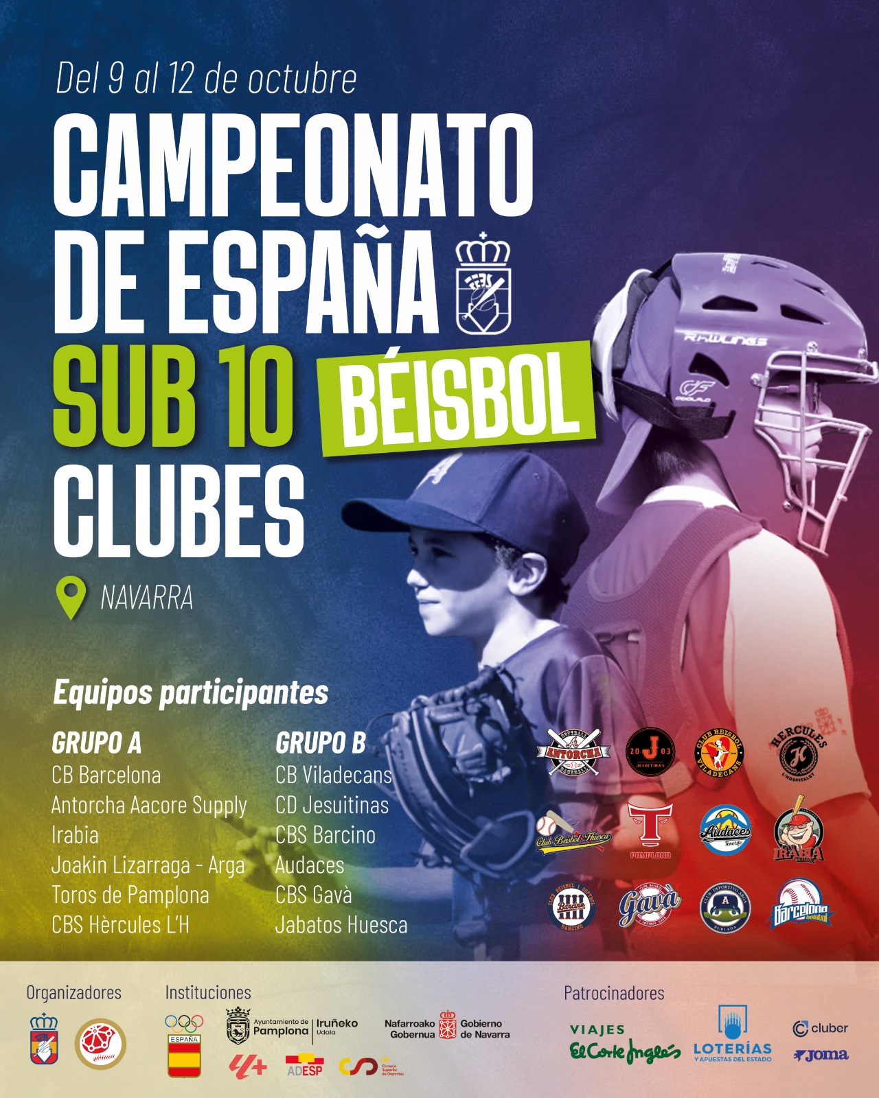 Pamplona y Burlada acogen el Campeonato de España Sub-10 de Béisbol