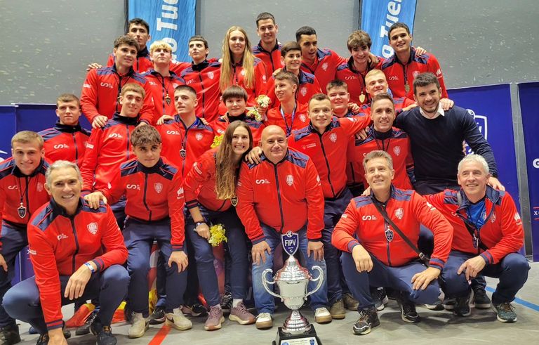 España se proclama campeona del mundo Sub-23 de trinquete con un equipo repleto de talento navarro