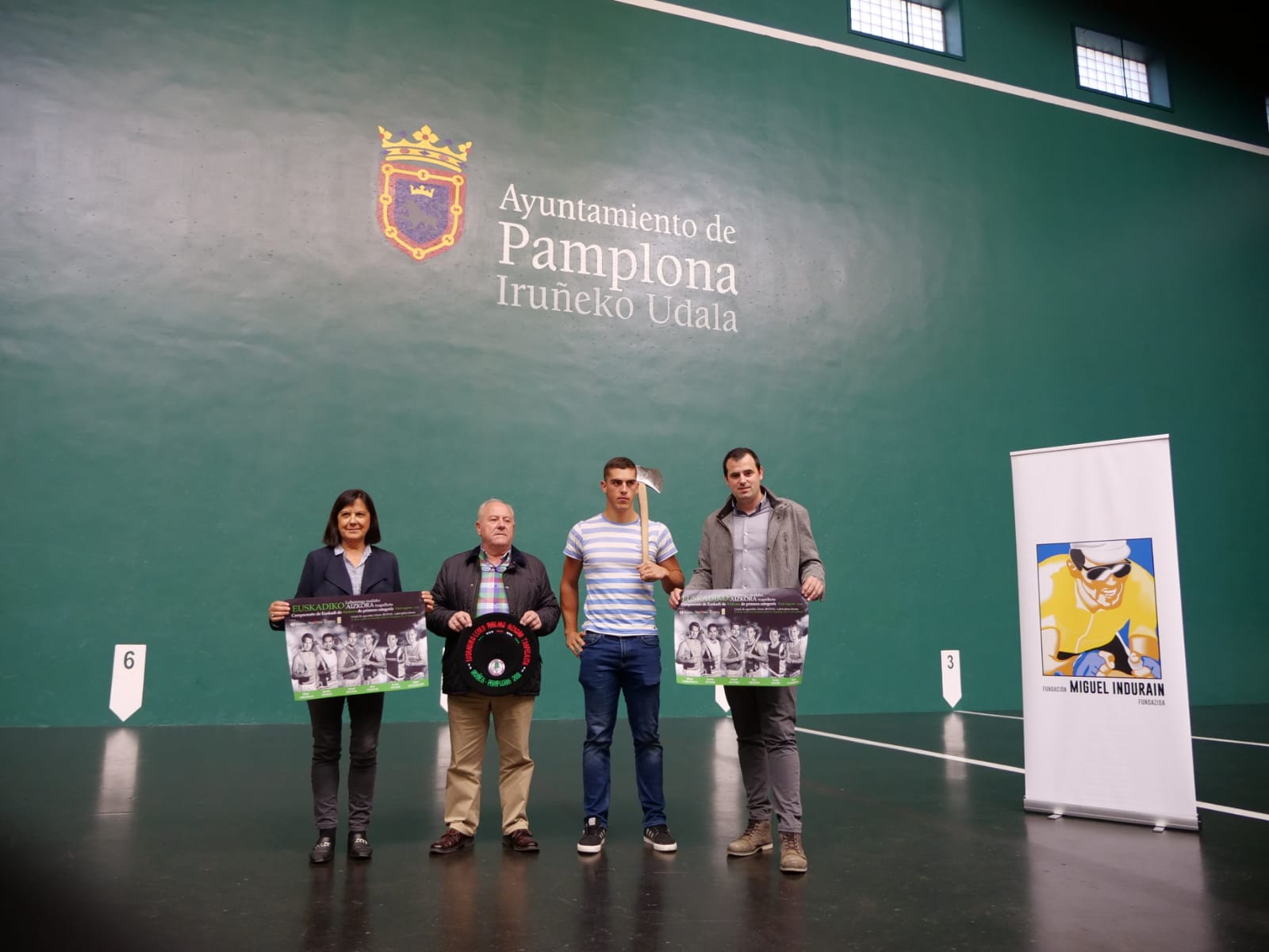 La gran final del Cto. de Euskadi de Aizkora este domingo en Iruña gracias a la FMIF