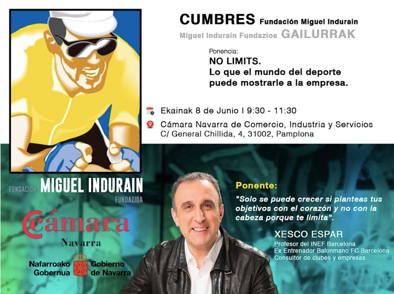 La Fundación Miguel Induráin y Cámara Navarra ponen en marcha las “Cumbres Empresa-Deporte”