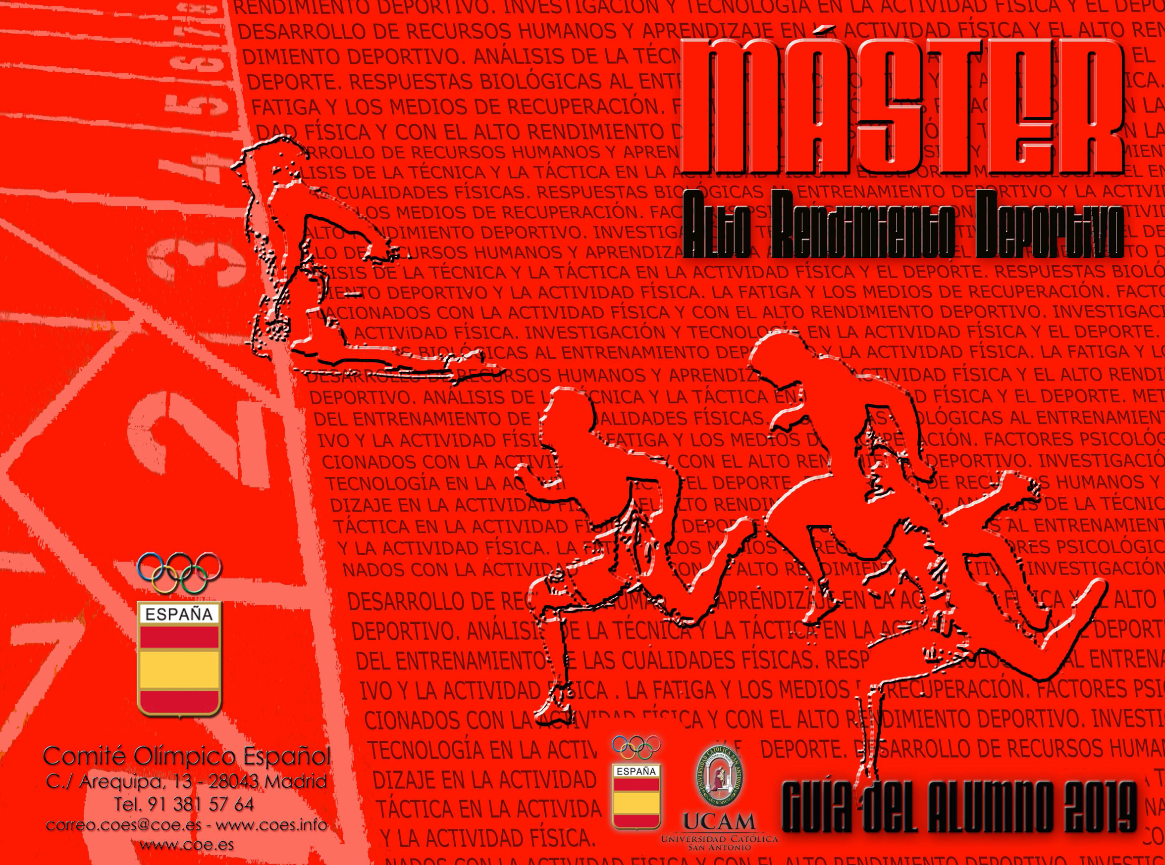 Inscripciones abiertas para el Máster en Alto Rendimiento del COE