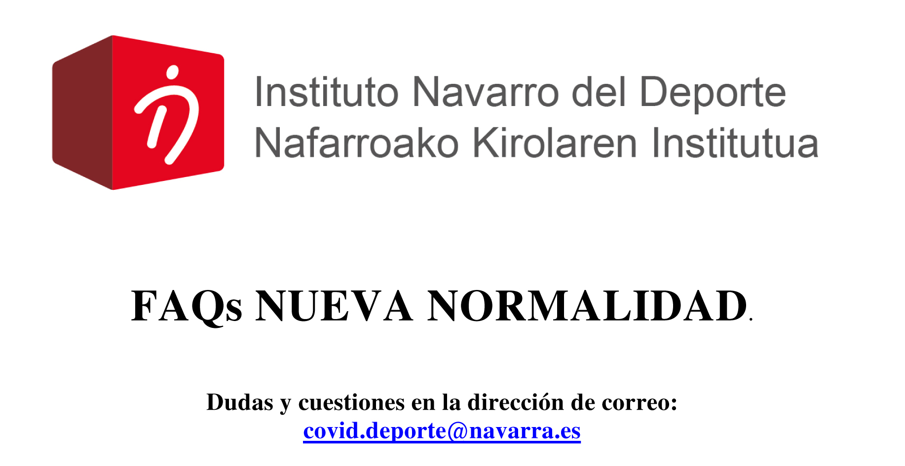 FAQs Nueva Normalidad del IND
