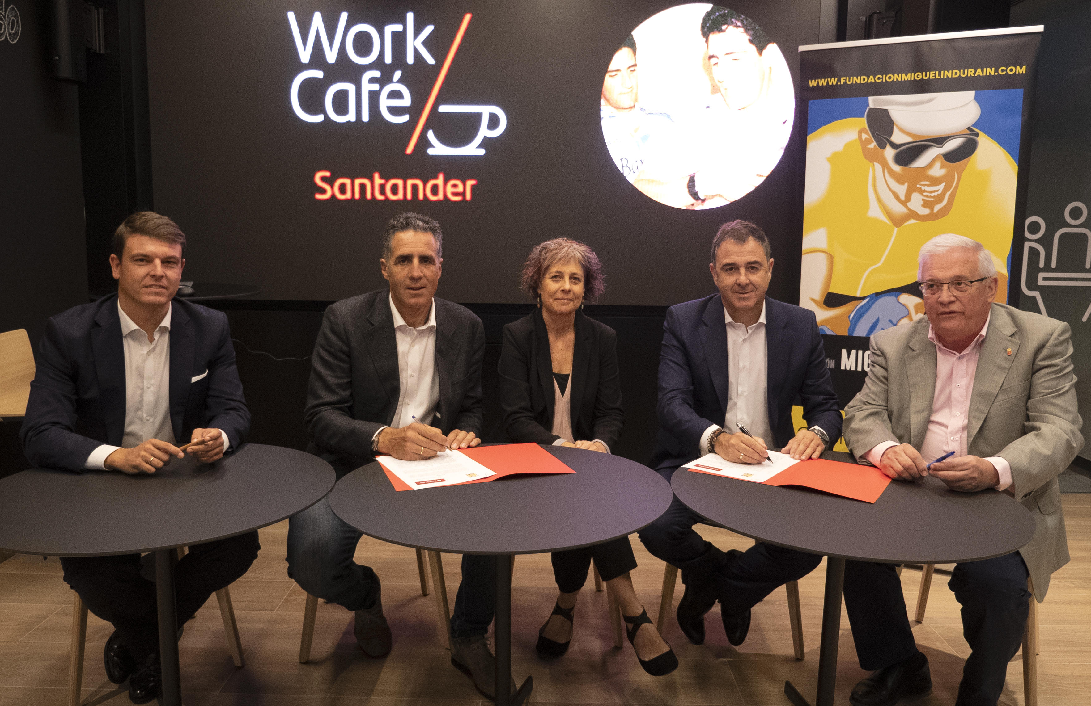 Grupo Santander y la Fundación Miguel Indurain Fundazioa renuevan su acuerdo de patrocinio