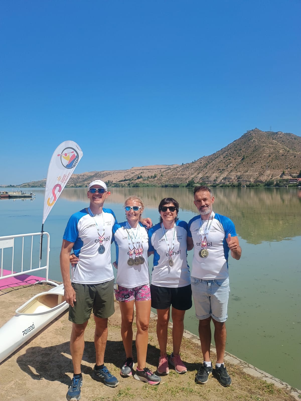 EL CLUB ENHOL EBROKAYAK BRILLA EN EL CAMPEONATO DE ESPAÑA MÁSTER SPRINT Y SHORT RACE