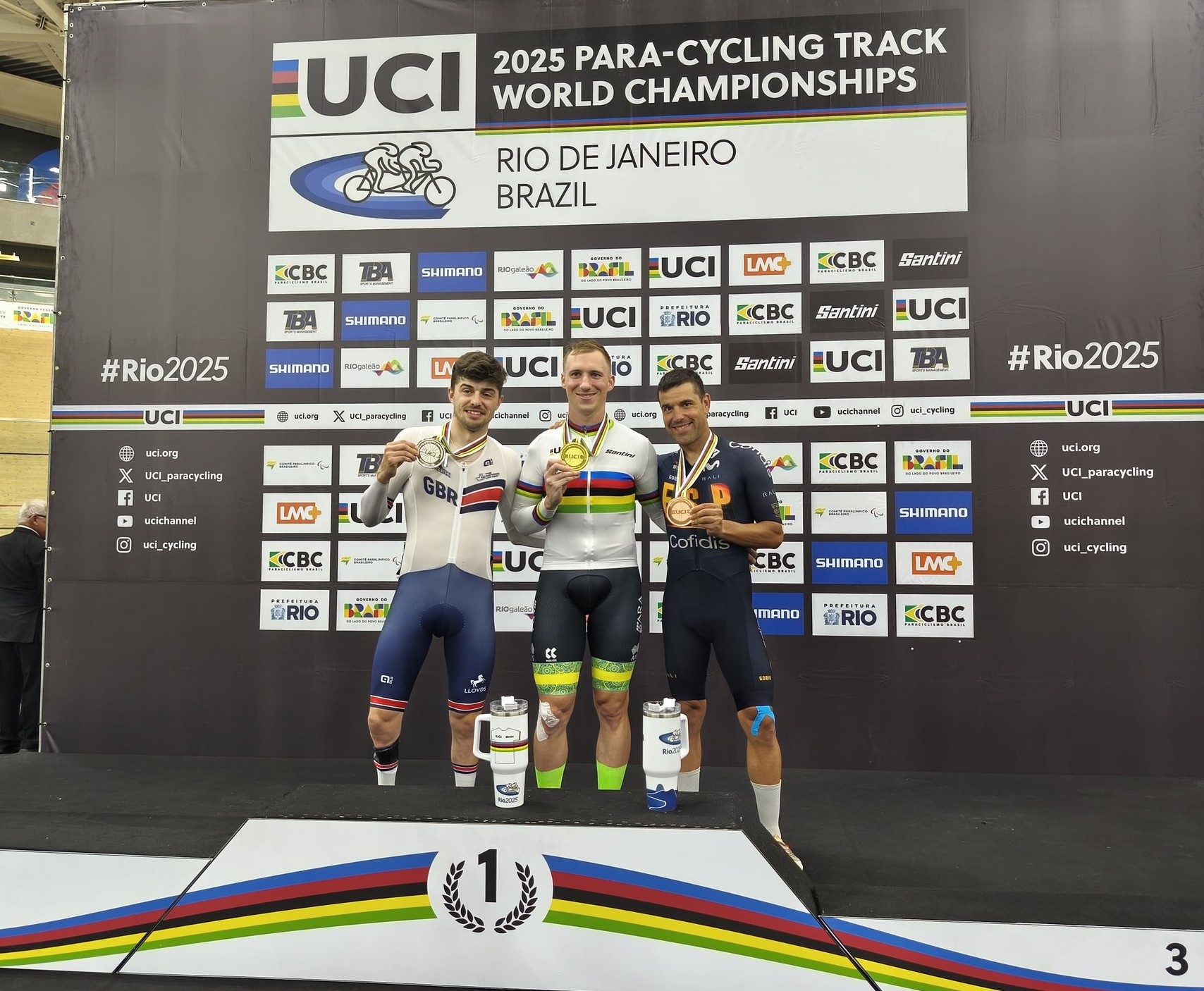 Edu Santas logra el bronce en la eliminación MC3 del Mundial de Pista Paralímpico