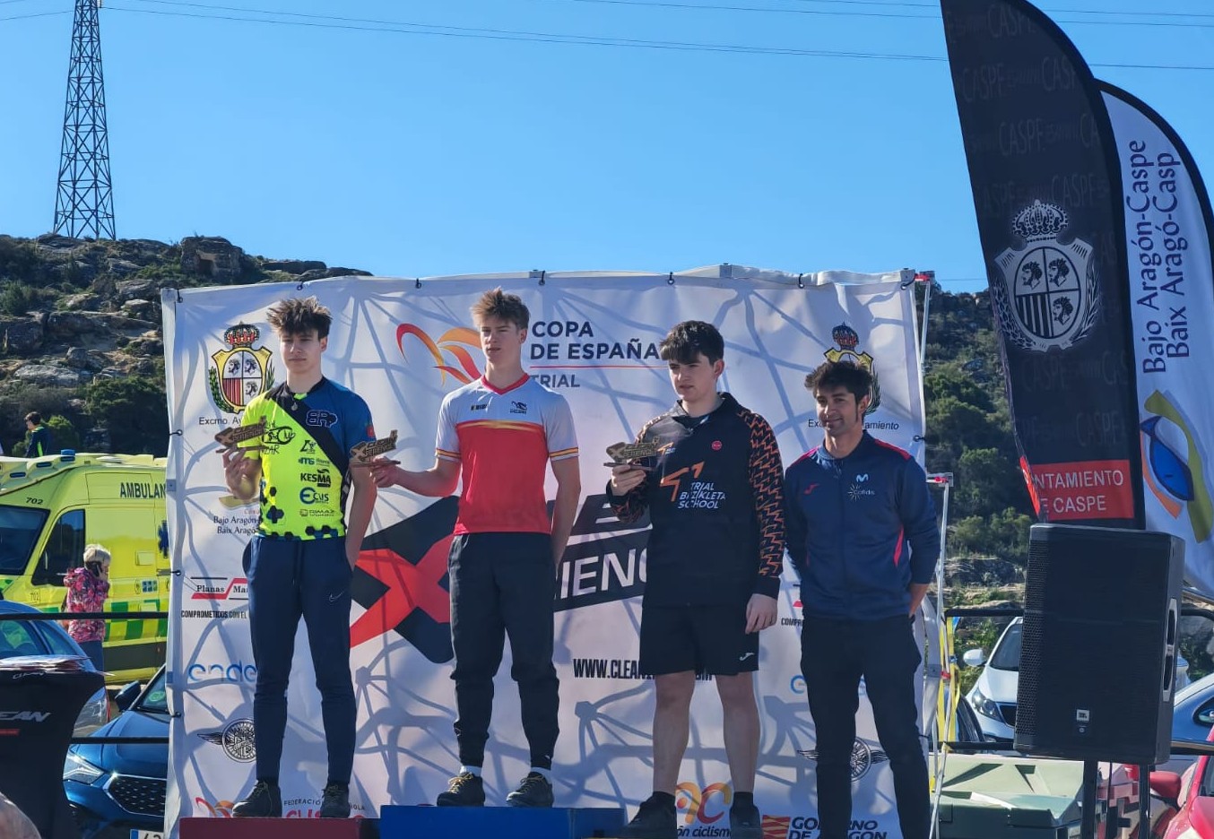 Mikel Azcona, subcampeón en la Copa de España de Trial Bici en Caspe