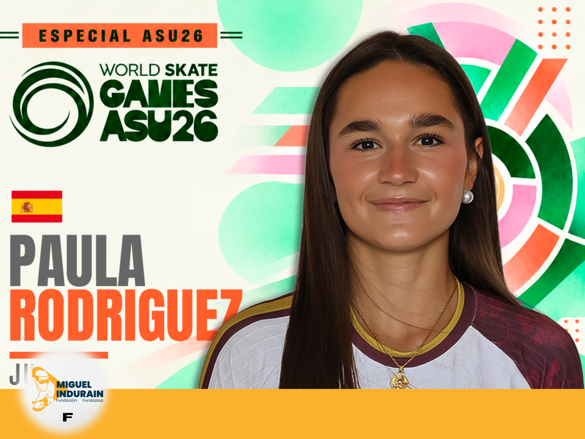 Paula Rodríguez Udi representa a Navarra en los World Skate Games de Asunción