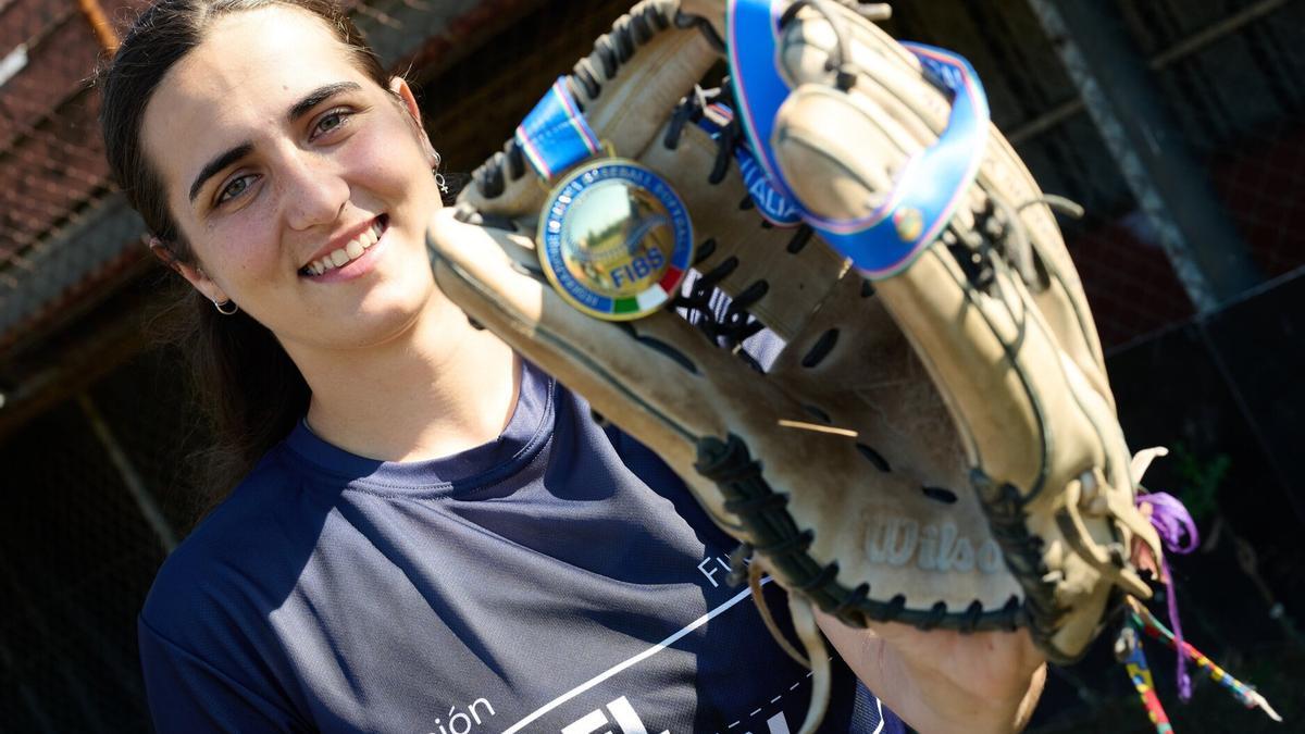 Uxua Modrego ganó el pasado fin de semana la Copa de Italia de sófbol