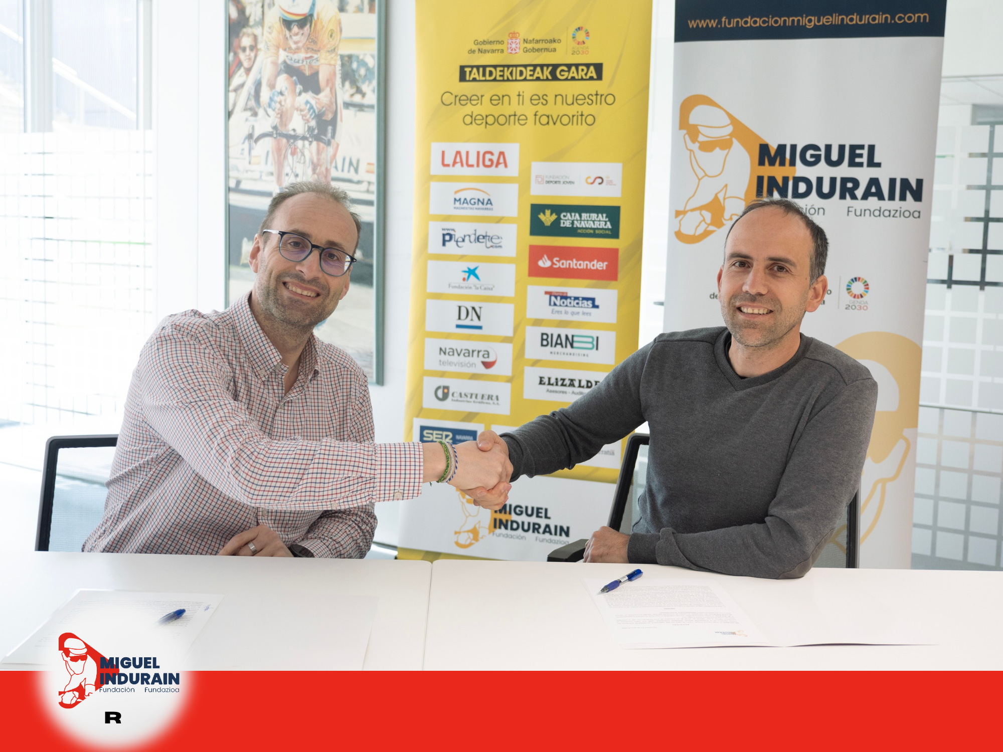 La FMIF sella el patrocinio del Club Deportivo BTT Navarra para la Superprestigio MTB Estella-Lizarra UCI C1 - 2