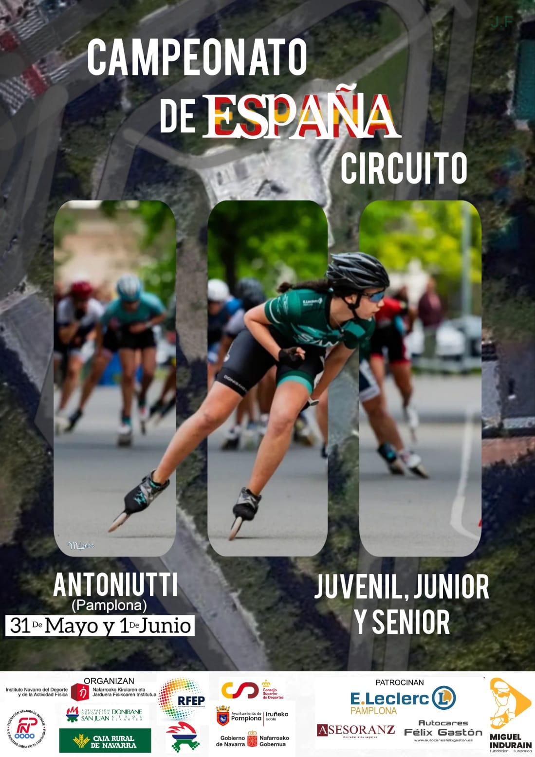 Pamplona acoge el Campeonato de España de patinaje en circuito