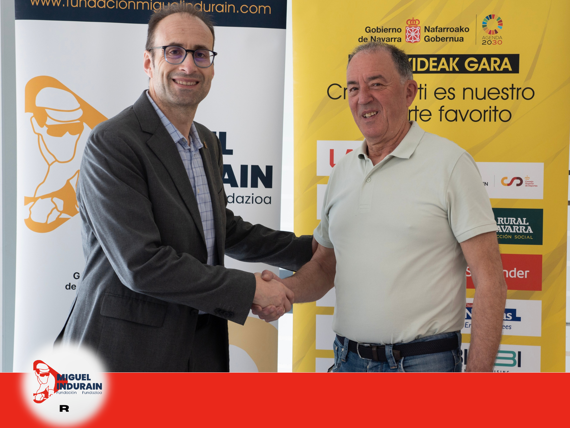 La Fundación Miguel Induráin Fundazioa firma un convenio de colaboración con el Club Ciclista Ermitagaña