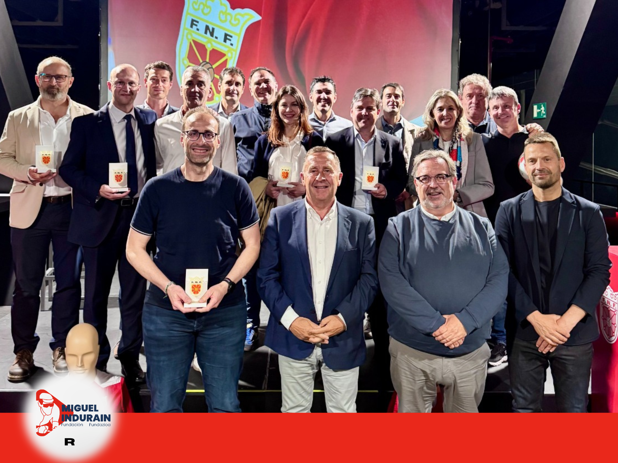 La Fundación Miguel Indurain, presente en la presentación del Plan Estratégico 2026-2030 de la Federación Navarra de Fútbol