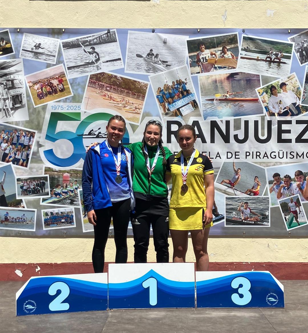Tres medallas para Piragüismo Pamplona en el "Campeonato de España de Ríos"